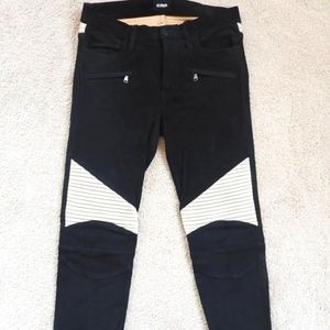 Hudson French Lamb Nubuck Stretch Shelby Custom Moto Super Skinny